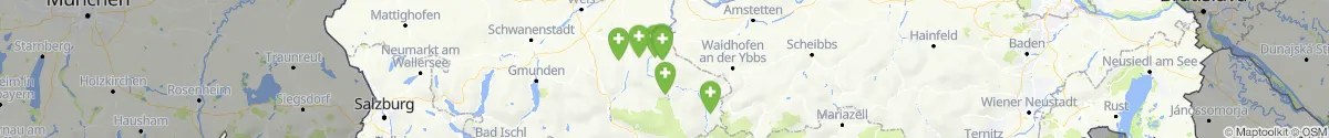Kartenansicht für Apotheken-Notdienste in der Nähe von Steyr  (Land) (Oberösterreich)